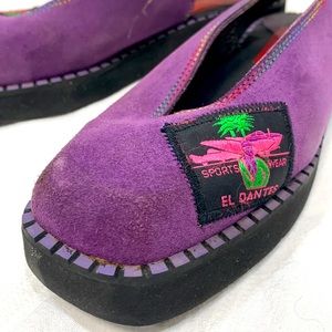 VINTAGE EL DANTES LEATHER SLINGBACK FLAT